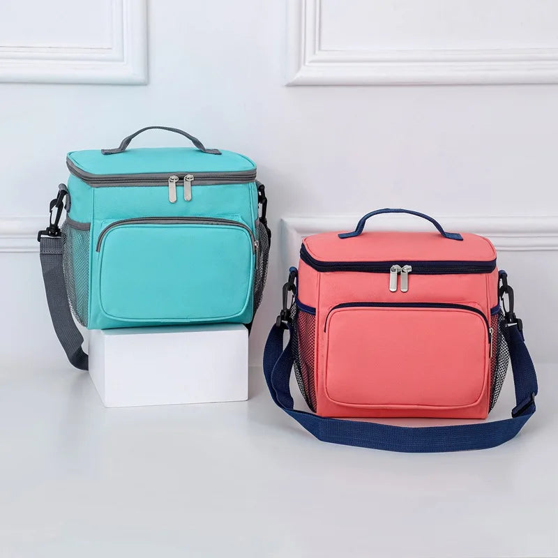 Waterproof Nylon Insulated Lunch Bag for Women Kids Marmita