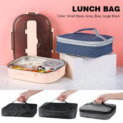 Aluminum Foil Insulated Lunch Bag Easy Clean Zipper Travel