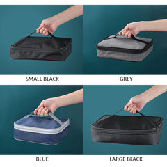 Aluminum Foil Insulated Lunch Bag Easy Clean Zipper Travel