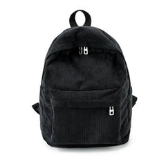 Corduroy Women School Backpack Teenger Girl Mochila Bagpack