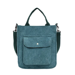 Corduroy Women's Shopper Bag Handbag Autumn Winter Canvas Tote Bag