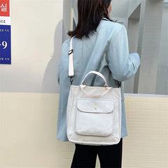 Corduroy Women's Shopper Bag Handbag Autumn Winter Canvas Tote Bag