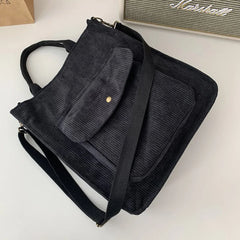 Corduroy Bag Women Shoulder Bags Canvas Tote Bag