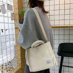 Corduroy Casual Tote Bag for Women