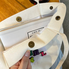 Corduroy Shoulder Bags Women's Bag DIY Female Tote Bag Handbags