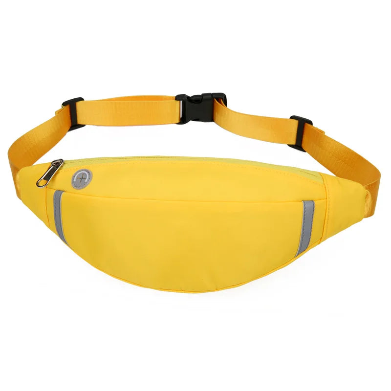 Corduroy Waist Pack Zipper Chest Bag Sport Travel Girl Waist Belt Bags
