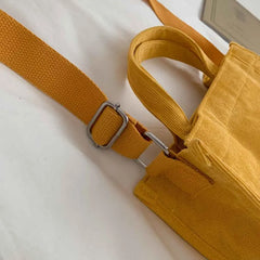 Corduroy Women Handbags Shoulder Bag Small Canvas Handbag Zipper Casual Tote Bag