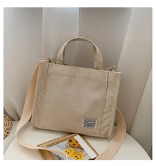 Corduroy Women's Small Square Bag Handbag