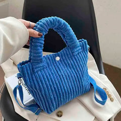 Corduroy Women's Bag Soft Handbags Messenger Purse Crossbody Shoulder Tote Bags