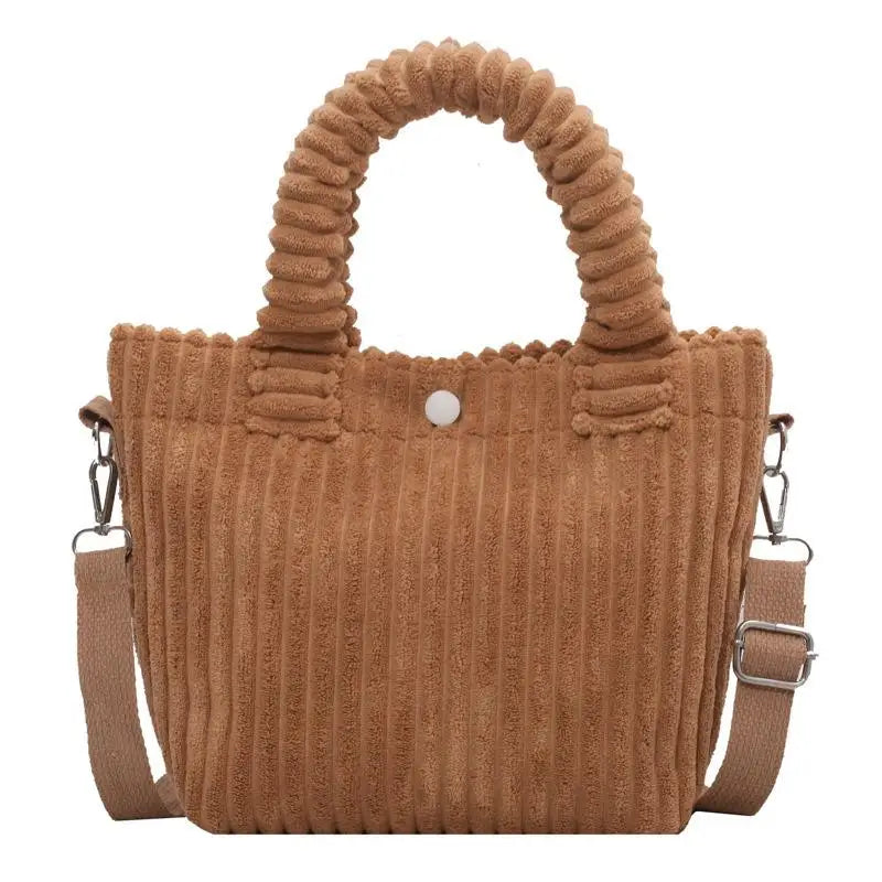 Corduroy Women's Bag Soft Handbags Totes Casual Crossbody Shoulder Tote Bags