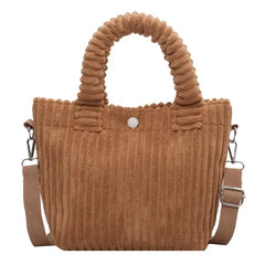 Corduroy Women's Bag Soft Handbags Totes Casual Crossbody Shoulder Tote Bags
