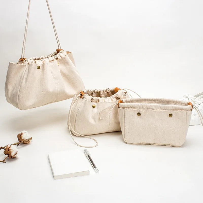 Canvas Insert Bag for Large Tote Base Shaper Organizer
