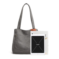 Cotton Canvas Women Bags Small Solid Lady Shoulder Handbag Casual Tote