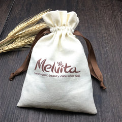 Cotton Gift Bags Drawstring Pouch Packaging Natural Cotton Bag Logo Print
