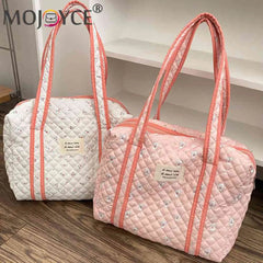 Cotton Ladies Handbags Soft Women Mummy Bag Large Capacity Cartoon Printed