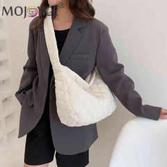 Cotton Padded Women Purse Handbags Large Capacity Tote Handbags