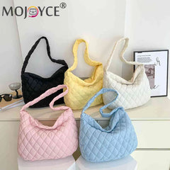 Cotton Padded Women Purse Handbags Large Capacity Tote Handbags