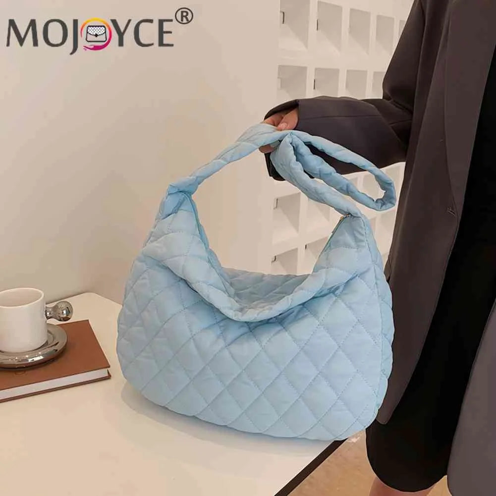 Cotton Padded Women Purse Handbags Large Capacity Tote Handbags