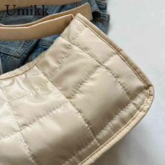Quilted Crossbody Shoulder Tote Bag for Women
