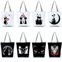 Couple Cat Handbag Shoulder Bags Market Travel Sports Beach