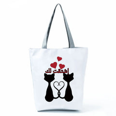 Couple Cat Handbag Shoulder Bags Market Travel Sports Beach
