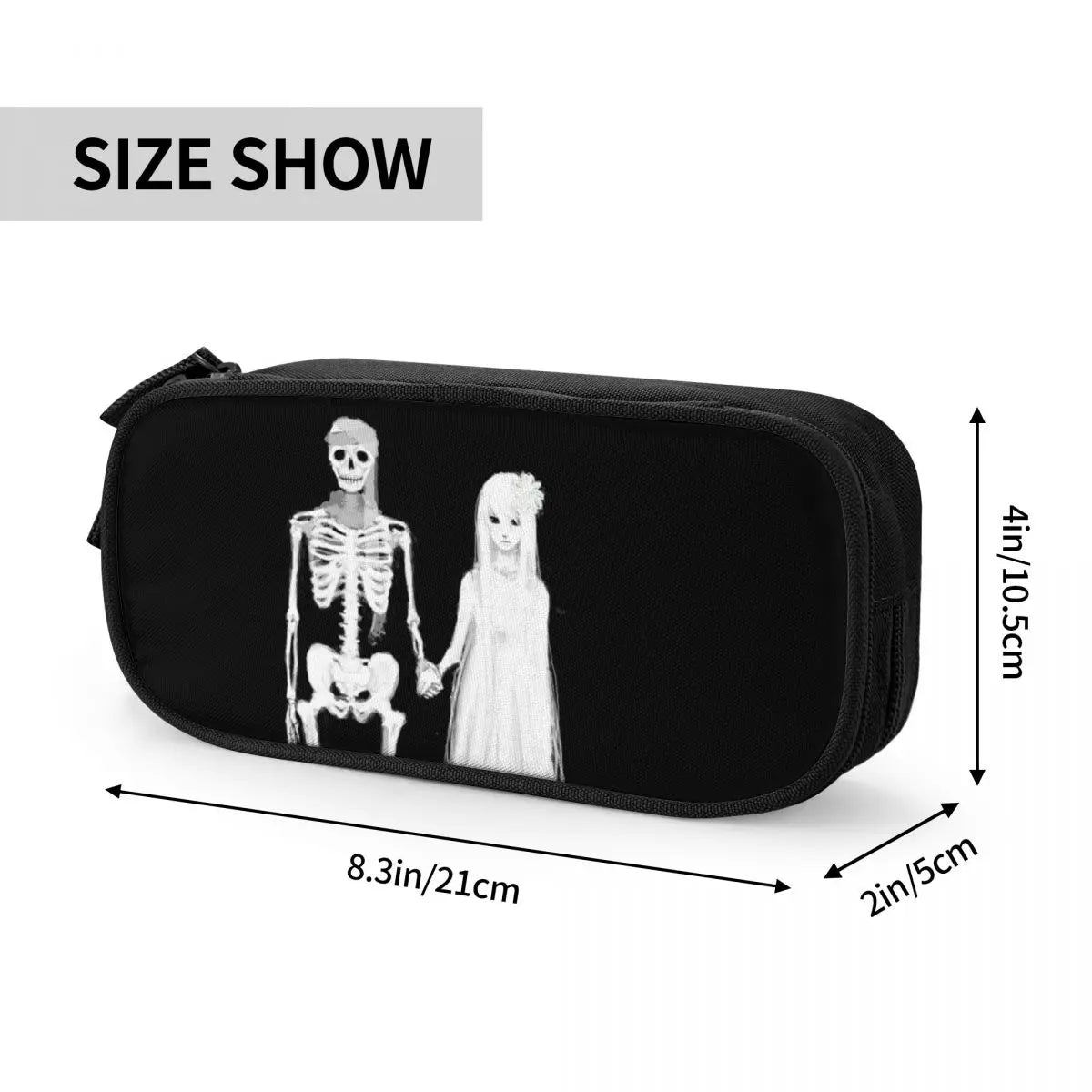 Gothic Love Pen Box Anime Zipper Pen Bag Stationery Bag Gift