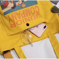 Canvas Messenger Bag Large Capacity Crossbody Shoulder Bag