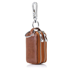 Cow Leather Keychain Key Organizer Ladies Car Key Holder Bag