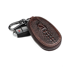 Cow Leather Man Key Wallet Crocodile Key Ring Chain Holder Retro Keyholder