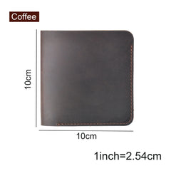 Cow Leather Men Wallets Retro Wallet for Men Short Money Case