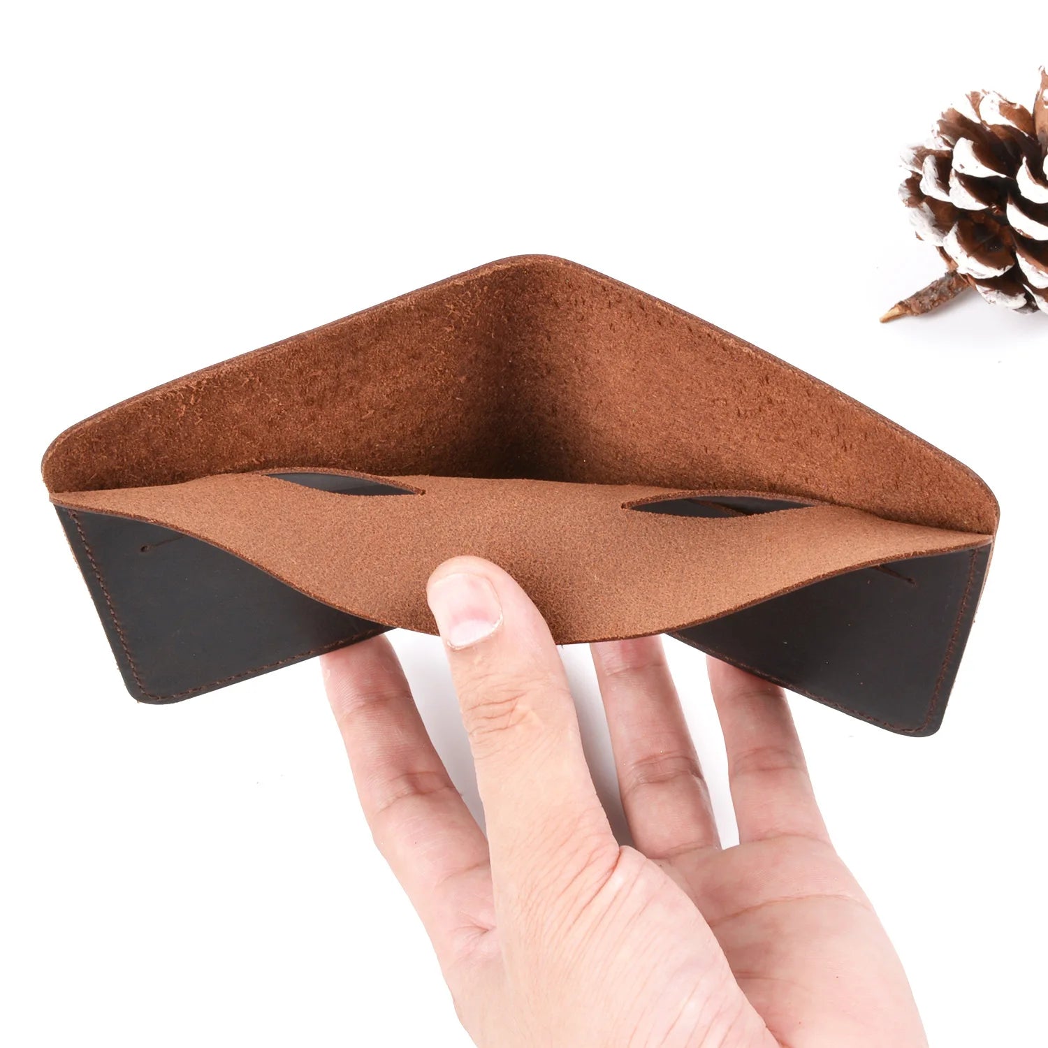 Cow Leather Men Wallets Retro Wallet for Men Short Money Case