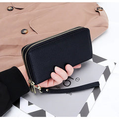 Cow Leather Women Wallets Long Purse Money Coin Holder Female Purse
