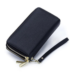 Cow Leather Women Wallets Long Purse Money Coin Holder Female Purse