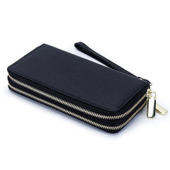 Cow Leather Women Wallets Long Purse Money Coin Holder Female Purse