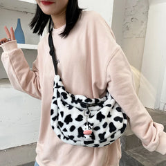 Cow Pattern Large Capacity Tote Shoulder Bag