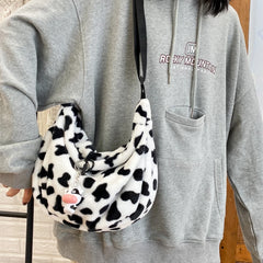 Cow Pattern Tote Handbag Large Capacity Shoulder Bag