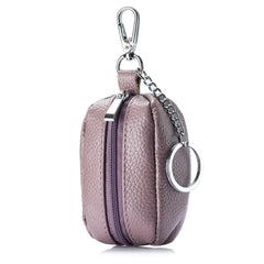 Cow Split Leather Key Holder House Keychain Bag Organizer Car Key Case Pouch