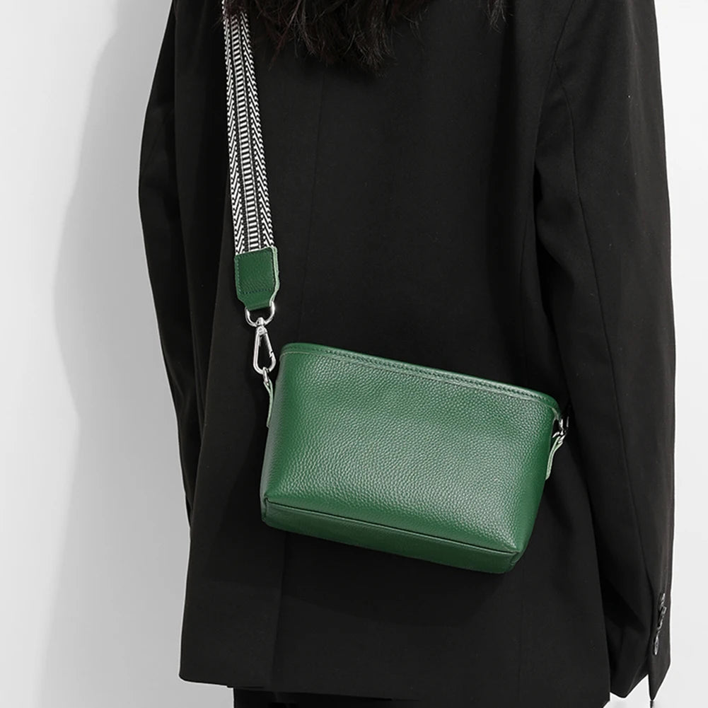 Cowhide Leather Classic Handbag for Women Tote Shoulder Bag