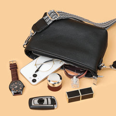 Cowhide Leather Classic Handbag for Women Tote Shoulder Bag