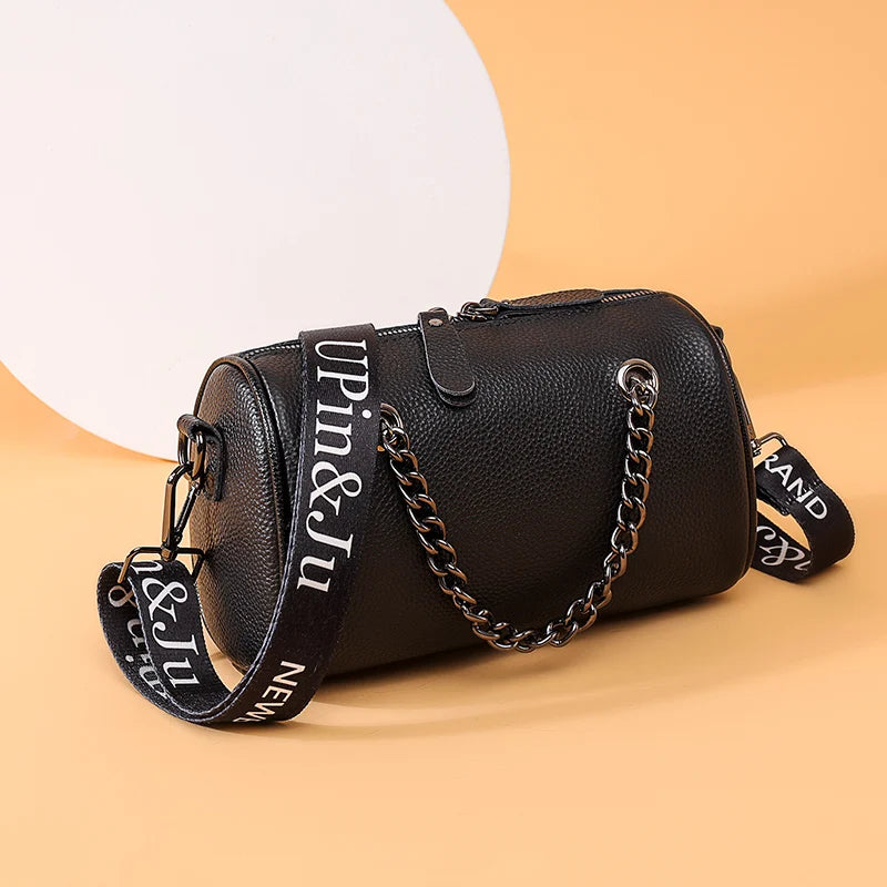Cowhide Crossbody Bag For Women Sac A Main Female Shoulder Bag
