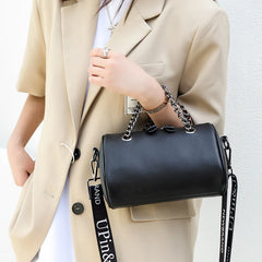 Cowhide Crossbody Bag With Handle For Women Shoulder Bag Female Handbags Purses