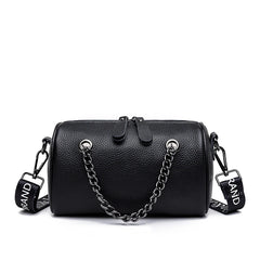 Cowhide Crossbody Bag With Handle For Women Shoulder Bag Female Handbags Purses
