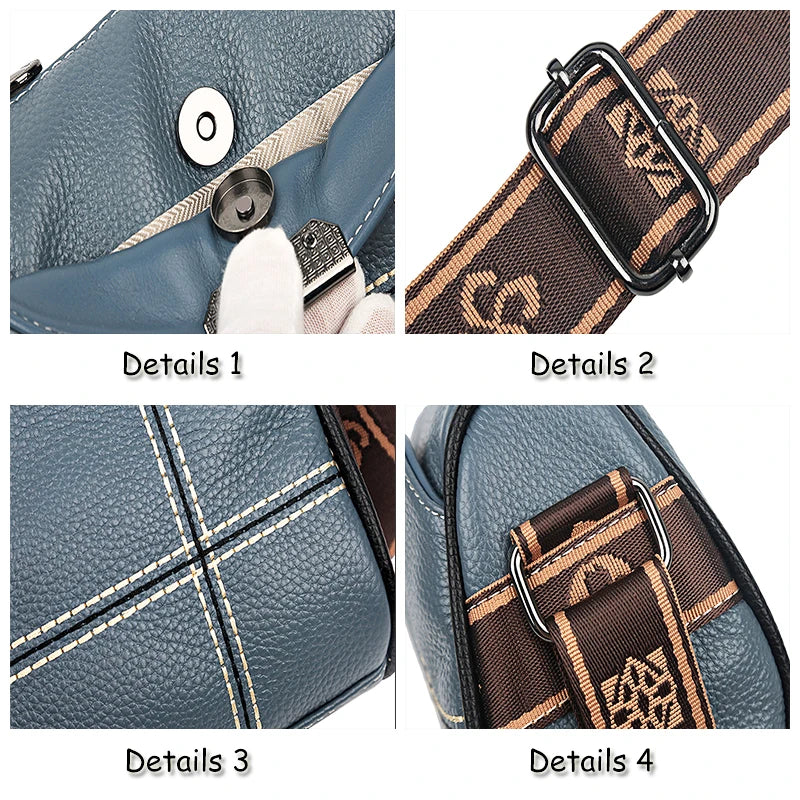 Cowhide Women's Bag Summer Leather Soft Leather Single Bag Soft Messenger Bag
