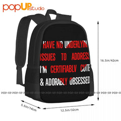 Crazy Ex-Girlfriend-I M Just A Girl In-I Have No Backpack Large Capacity
