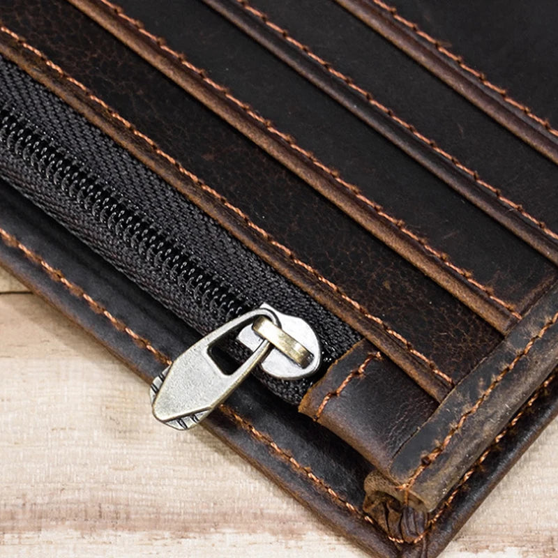 RFID Blocking Slim Men Wallet with ID Window