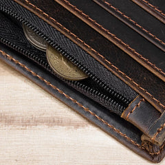 RFID Blocking Slim Men Wallet with ID Window