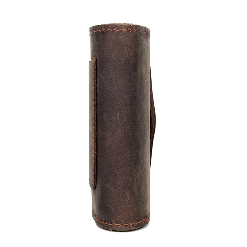 Crazy Horse Leather Men Hasp Wallets Retro Minimalist Purse Male Money Bag