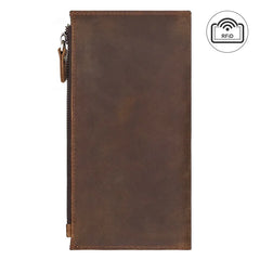 Men's Crazy Horse Leather Wallet with RFID Shield