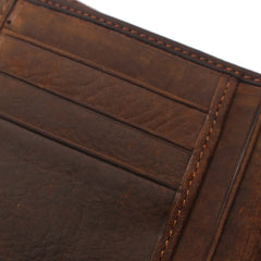 Stylish Crazy Horse Leather Wallet for Men Crocodile Style