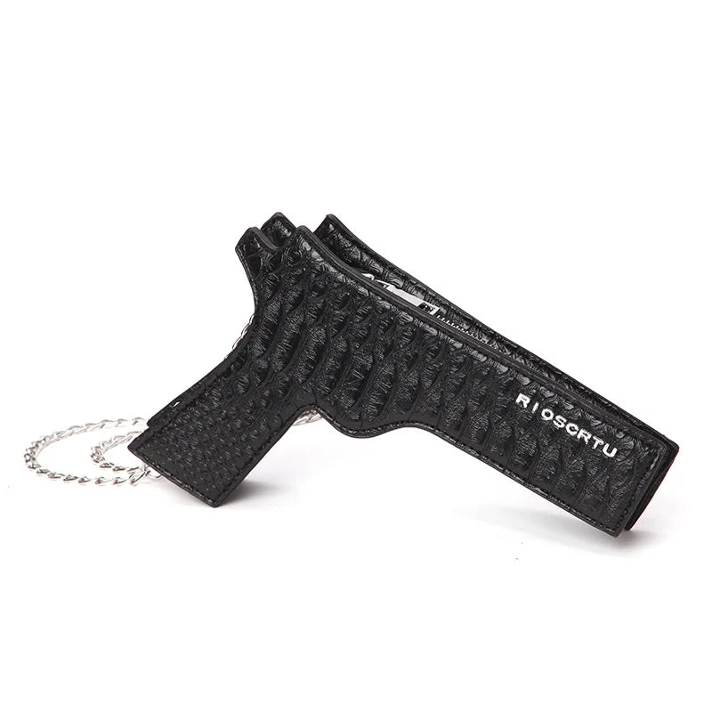 Gun Shape Crossbody Bag Funny Chain Women Shoulder Purse